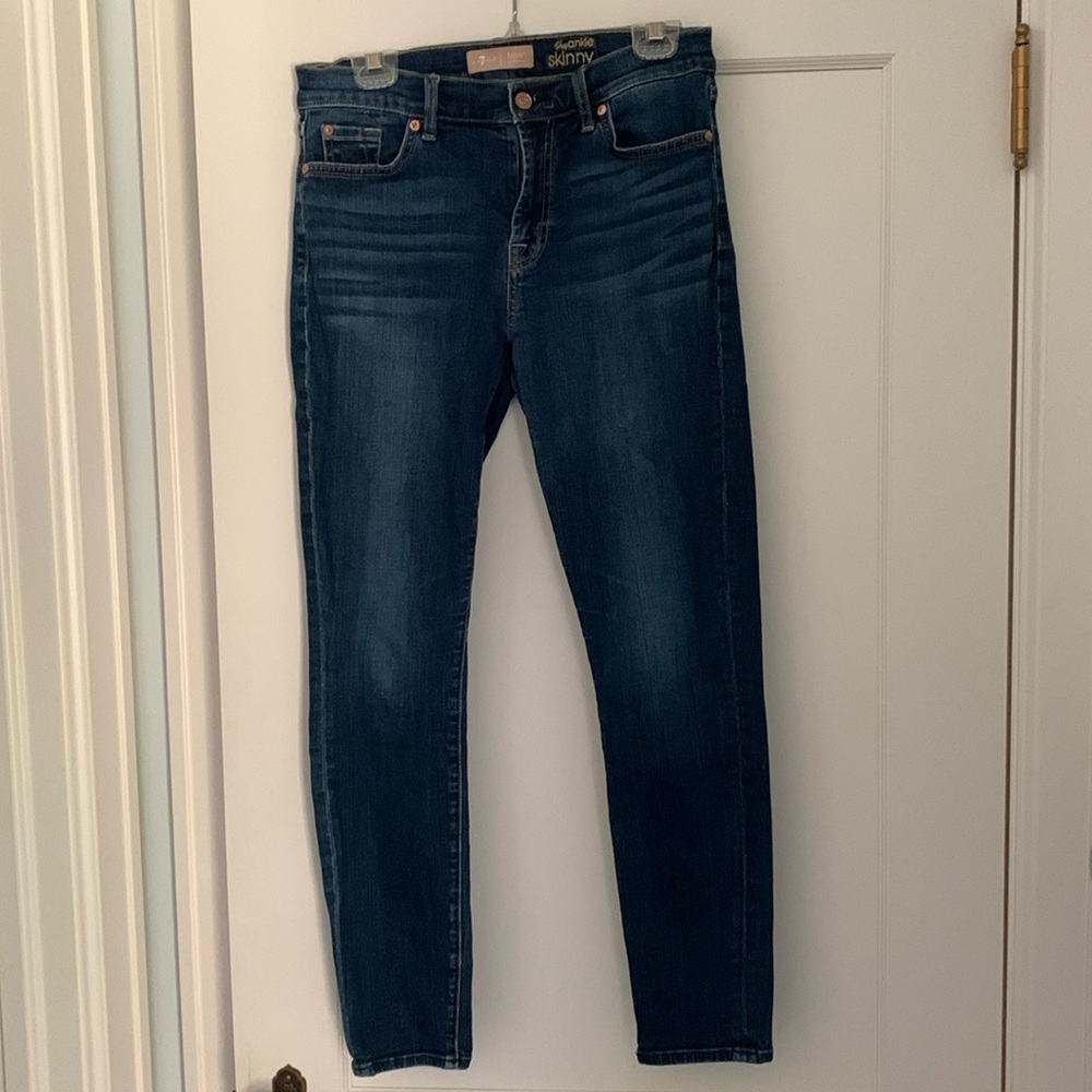 7 for all mankind ankle skinny jeans